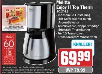 HIT Melitta Enjoy II Top Therm Angebot