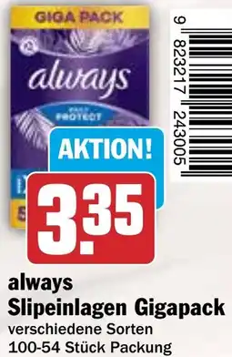 HIT always Slipeinlagen Gigapack Angebot