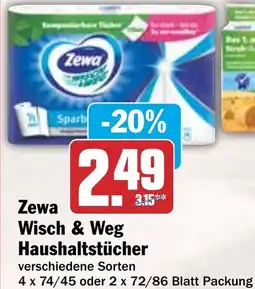 HIT Zewa Wisch & Weg Haushaltstücher Angebot