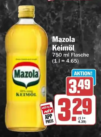 HIT Mazola Keimöl Angebot