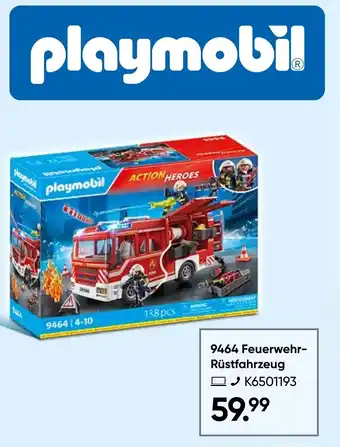 Galeria playmobil ACTION HEROES 9464 Feuerwehr- Rüstfahrzeug Angebot