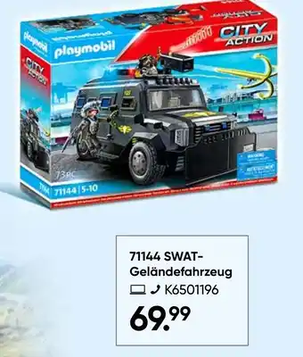 Galeria playmobil CITY ACTION 71144 SWAT- Geländefahrzeug Angebot