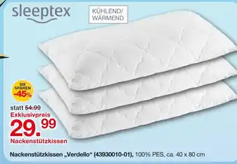 Möbelzentrum Pforzheim Sleeptex nackenstützkissen verdello Angebot