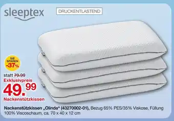 Möbelzentrum Pforzheim Sleeptex nackenstützkissen olinda Angebot