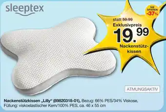 Möbelzentrum Pforzheim Sleeptex nackenstützkissen lilly Angebot