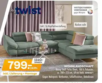 Möbel Kraft Twist wohnlandschaft Angebot