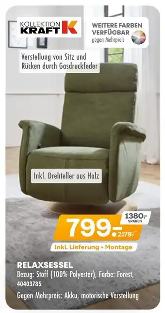 Möbel Kraft Kollektion kraft relaxsessel Angebot