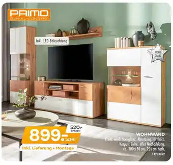 Möbel Kraft Primo wohnwand Angebot
