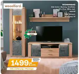 Möbel Kraft Woodford wohnwand Angebot