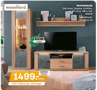 Möbel Kraft Woodford wohnwand Angebot