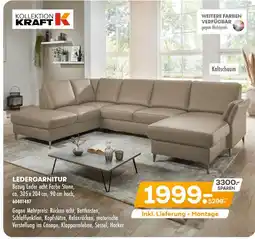 Möbel Kraft Kollektion kraft ledergarnitur Angebot