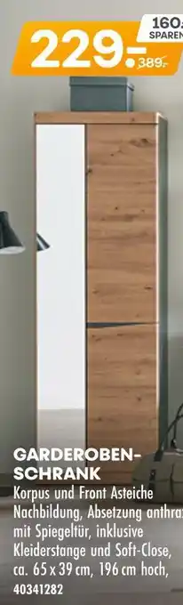 Möbel Kraft Garderobenschrank Angebot