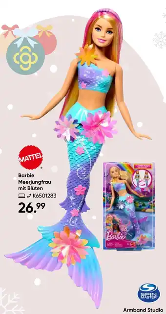 Galeria MATTEL Barbie Meerjungfrau mit Blüten Angebot