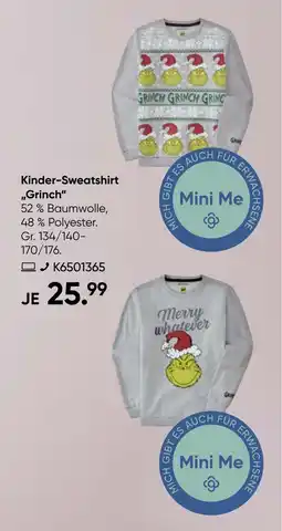 Galeria Kinder-Sweatshirt ,,Grinch" Angebot