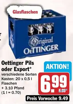 HIT Oettinger Pils oder Export Angebot