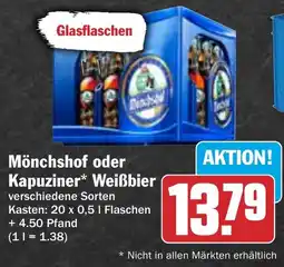 HIT Mönchshof oder Kapuziner Weißbier Angebot