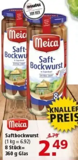 Multi Markt Meia Saft- Bockwurst Angebot