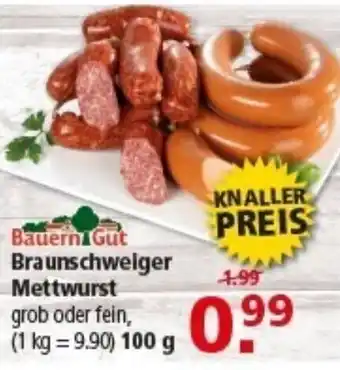 Multi Markt Bauern Gut Braunschweiger Mettwurst Angebot