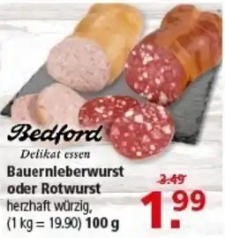 Multi Markt Bedford Bauernleberwurst oder Rotwurst Angebot