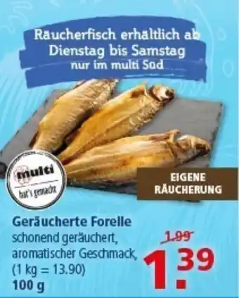 Multi Markt Geräucherte Forelle Angebot