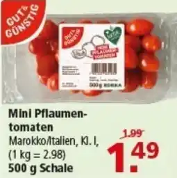 Multi Markt GUT& GÜNSTIG Mini Pflaumen- tomaten Angebot