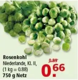 Multi Markt Rosenkohl Angebot