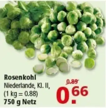 Multi Markt Rosenkohl Angebot