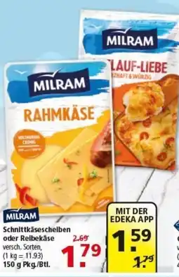 Multi Markt MILRAM Schnittkäsescheiben oder Relbekäse Angebot