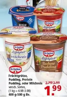 Multi Markt Dr.Oetker Früchtgrütze, Pudding, Protein Pudding, oder Milchreis Angebot