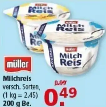 Multi Markt müller Milchreis Angebot