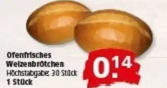 Multi Markt Ofenfrisches Welzenbrötchen Angebot