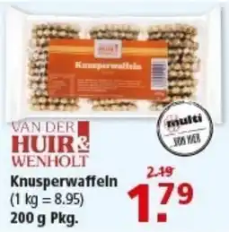 Multi Markt VAN DER HUIR WENHOLT Knusperwaffeln Angebot