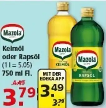 Multi Markt Mazola oder Rapsöl Angebot