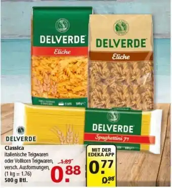 Multi Markt DELVERDE Classica italienische Teigwaren oder Vollkorn Teigwaren Angebot