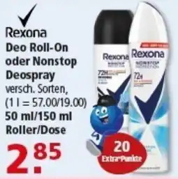 Multi Markt Rexona Deo Roll-On oder Nonstop Deospray Angebot