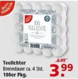Multi Markt GUT & GÜNSTIG Teelichter 100er Pkg. Angebot