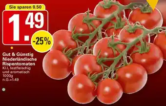 WEZ Gut & Günstig Niederländische Rispentomaten Angebot