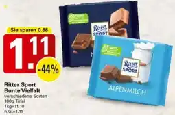 WEZ Ritter Sport Bunte Vielfalt Angebot