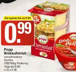 WEZ Popp Brotaufstrich Angebot