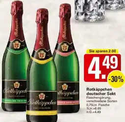 WEZ Rotkäppchen deutscher Sekt Angebot