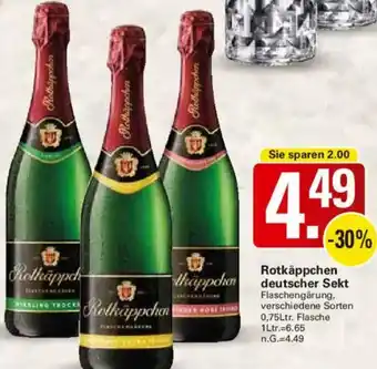 WEZ Rotkäppchen deutscher Sekt Angebot