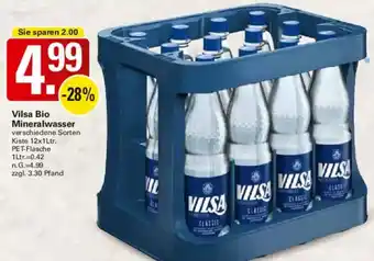 WEZ Vilsa Bio Mineralwasser Angebot