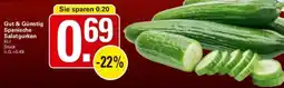 WEZ Gut & Günstig Spanische Salatgurken Angebot