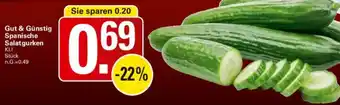 WEZ Gut & Günstig Spanische Salatgurken Angebot