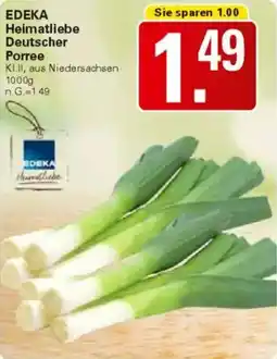 WEZ EDEKA Heimatliebe Deutscher Porree Angebot