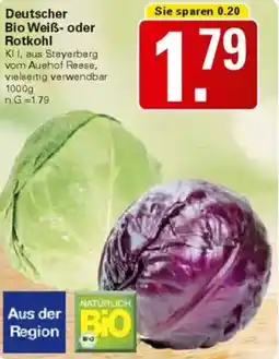 WEZ Deutscher Bio Weiß- oder Rotkohl Angebot