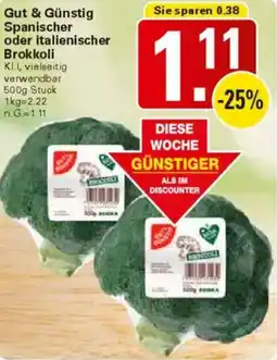 WEZ Gut & Günstig Spanischer oder italienischer Brokkoli Angebot