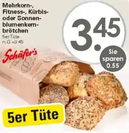 WEZ Mehrkorn-, Fitness-, Kürbis- oder Sonnen- blumenkern- brötchen Angebot