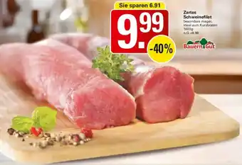 WEZ Bauern Gut Zartes Schweinefilet Angebot