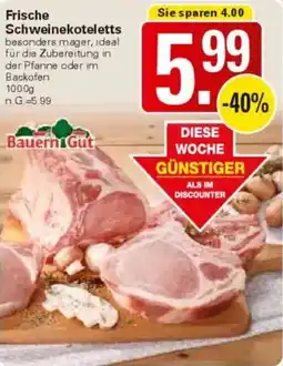 WEZ Bauern Gut Frische Schweinekoteletts Angebot